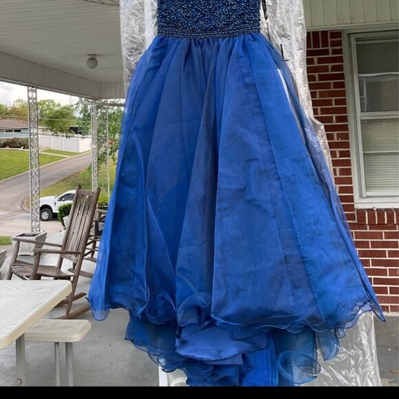 Sherri Hill navy pageant dress little girl size 5, new with tags - Picture 8 of 8